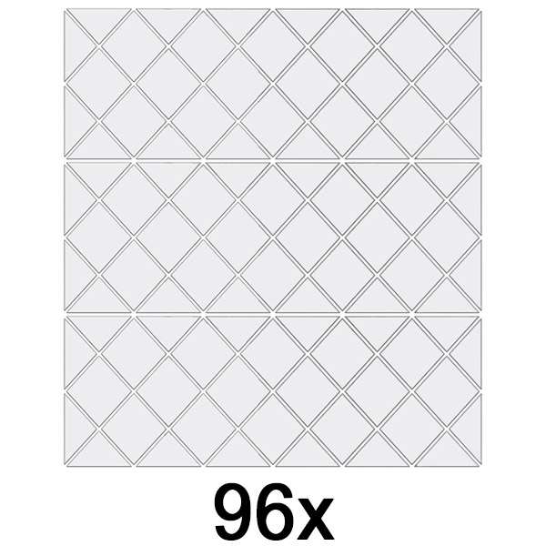 3x Veidrodiniai sienų lipdukai (32 vnt.) | WALLGEM