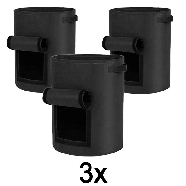 3x Augimo maišai daržovėms | FLORAFOLD