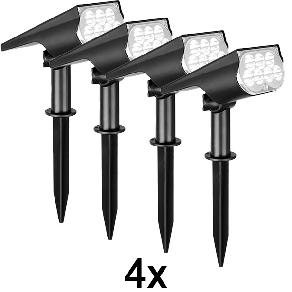 4x Lauko saulės energijos prožektorius | SPOTIKE