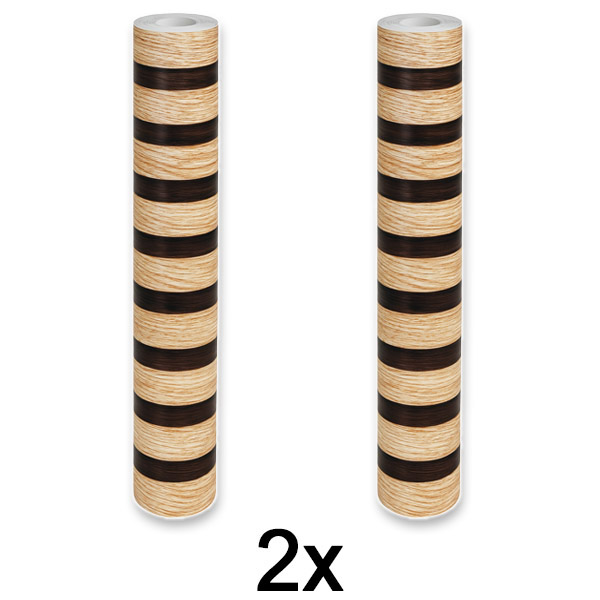 2x Elegantiška sienų lipdukas su medžio efektu | LINEWALL