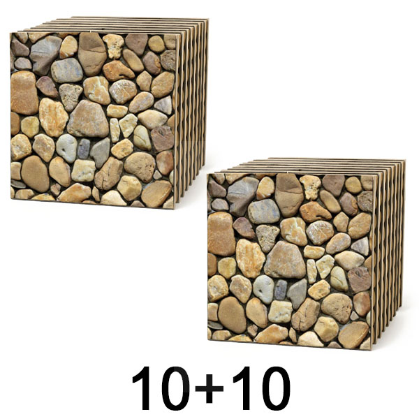1x 3D sienų plytelės su akmens efektu – nulupk ir priklijuok | STONEBLOCKS 1+1 NEMOKAMAI