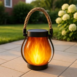 Saulės žibintai su šokančios liepsnos efektu | FLAMLUX