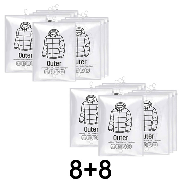 2x Pakabinami vakuuminiai maišai (4 vnt.) | VACUHANG 4+4 NEMOKAMAI